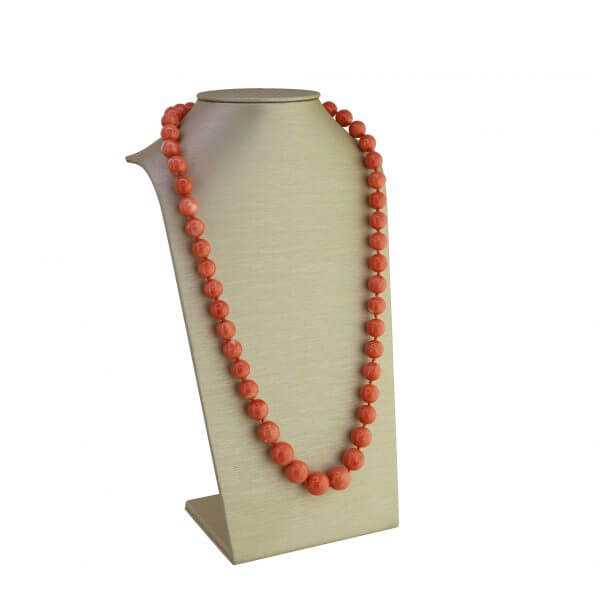 Coral Necklace, signed by Bucherer
