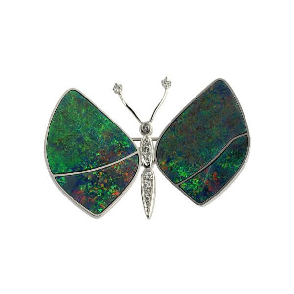 Opal Diamond Brooch and Pendant