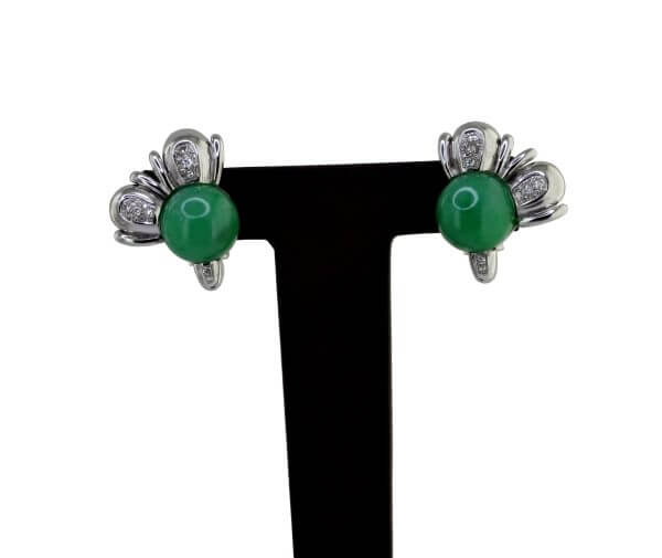 Jade Diamond Earrings YARD