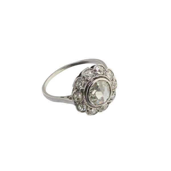 Diamant-Rosen Ring, Französischer Herkunft