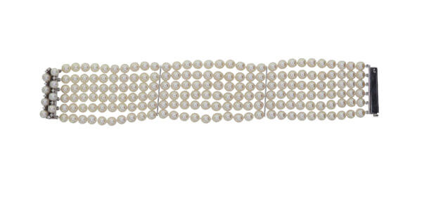 Akoya-Pearl Bracelet, 6 rows